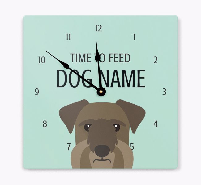 Time To Feed: Personalized {breedFullName} Wall Clock